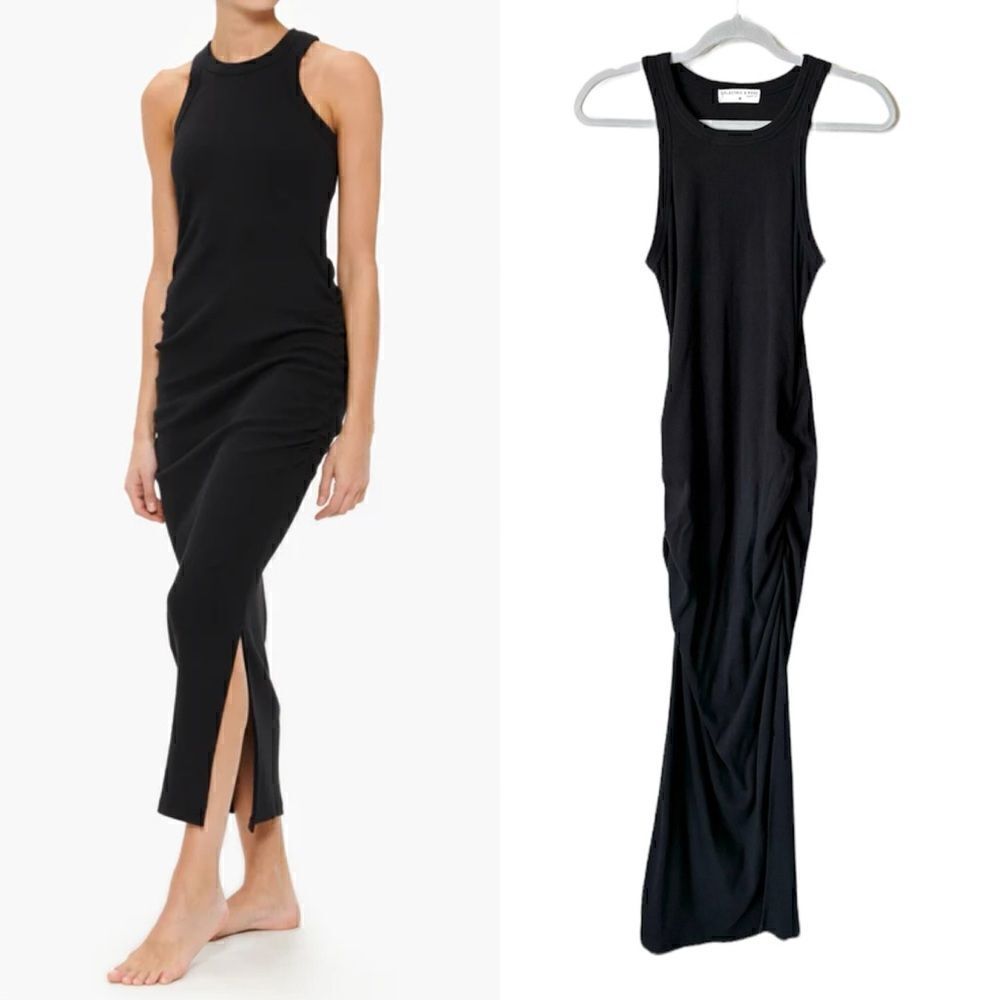 Electric & Rose Gamble Midi Black Dress Bodycon Size M